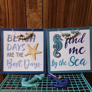 Beach Themed Wall Art Set